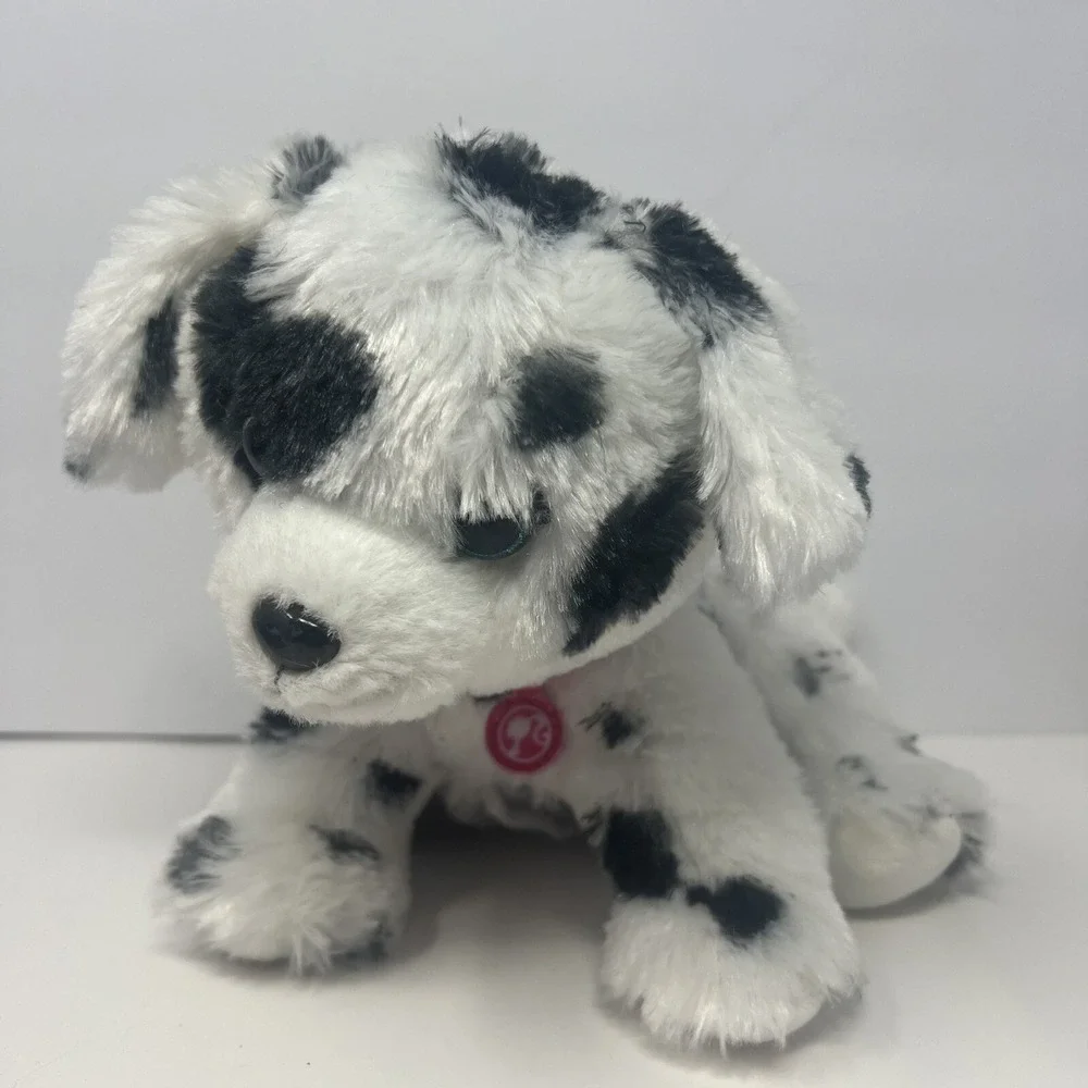 Barbie Dalmatian Barking Dog Plush White puppy Stuffed Animal Toy